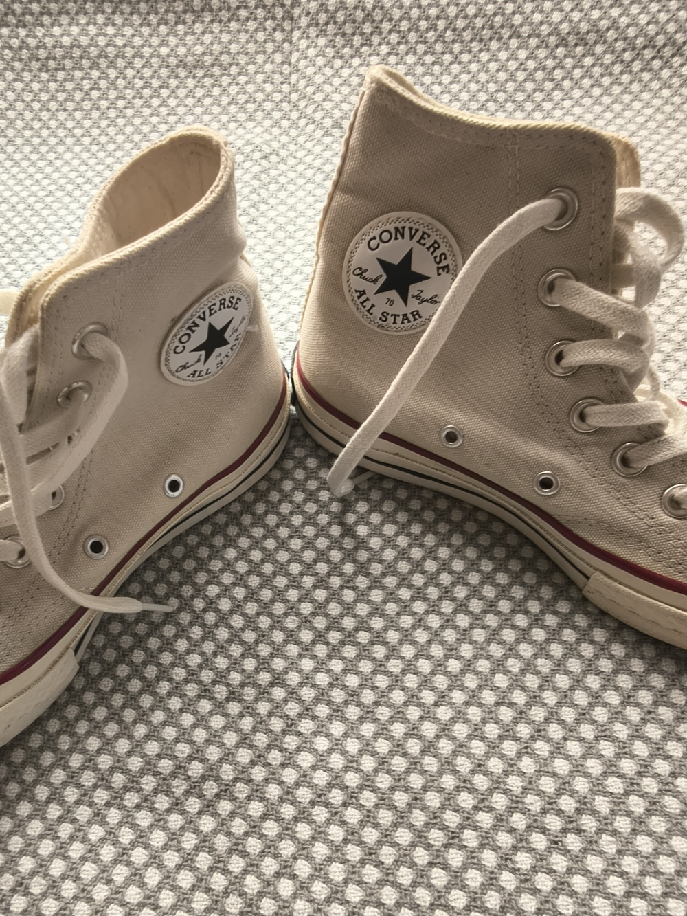 Converse Kids' Classic High-Top Sneakers in Cream